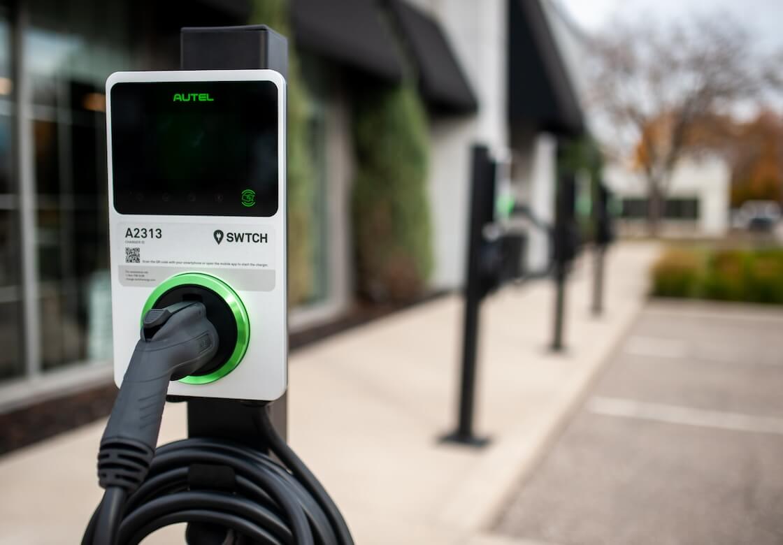 An example of an OCPP-certified EV charger