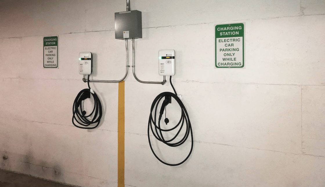 Shared apartment EV charging